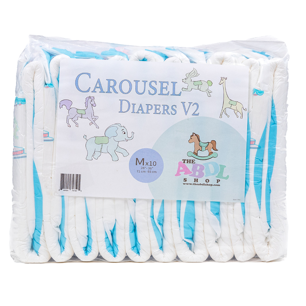 Carousel V2 - bunte Windeln für Erwachsene - Medium