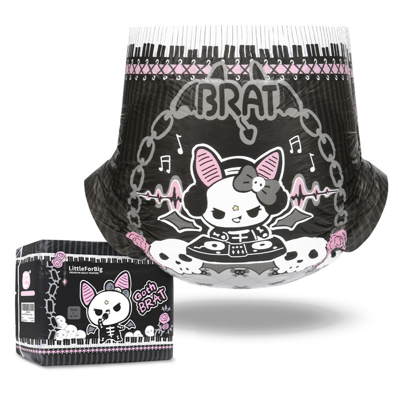 LFB Goth BRAT - Medium - Gothic Style Windeln für Erwachsene