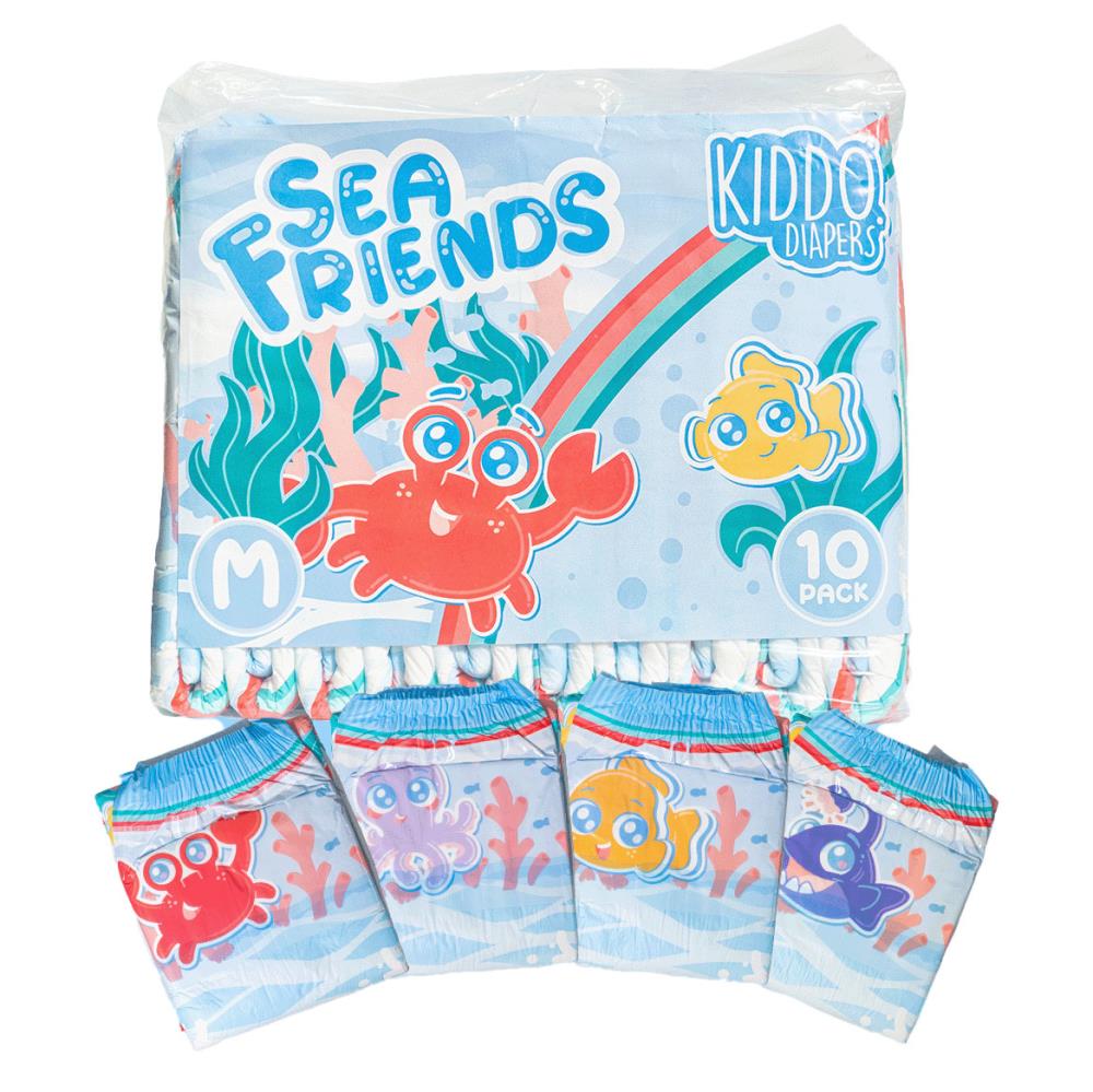 Kiddo Sea Friends - bunte Erwachsenenwindel